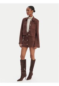 BARDOT - Bardot Spódnica z imitacji skóry Lorenzo 59673SB1 Brązowy Regular Fit. Kolor: brązowy. Materiał: skóra #3