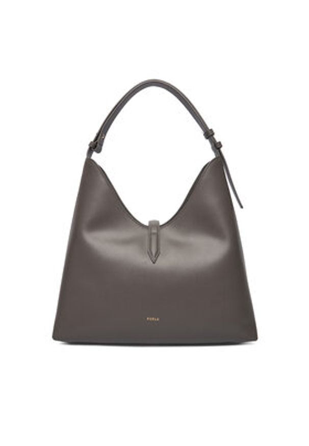 Furla Torebka Goccia M WB01499 BX3104 KH 4283S Szary. Kolor: szary. Materiał: skórzane