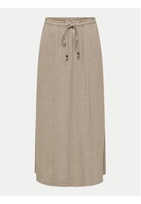 only - ONLY Spódnica maxi Solvi 15338678 Beżowy Regular Fit. Kolor: beżowy. Materiał: wiskoza