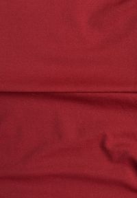 Renee - Bordowa Marszczona Bluzka Hiszpanka Vices z Wywiniętym Dekoltem Termola. Okazja: na co dzień. Typ kołnierza: dekolt hiszpanka. Kolor: czerwony. Materiał: jeans. Styl: casual #5