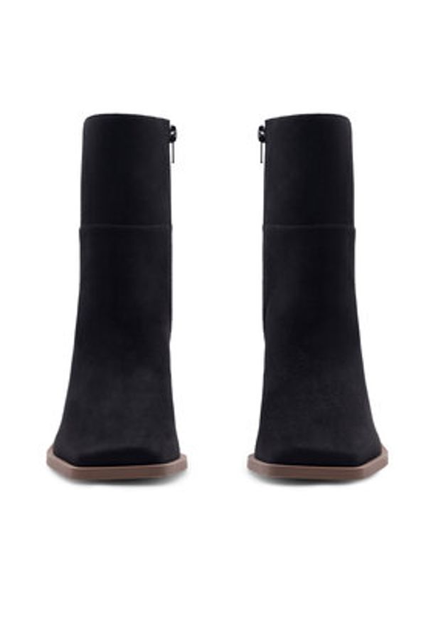 Nine West Botki KASIM ZR117-2 Czarny. Kolor: czarny. Materiał: materiał