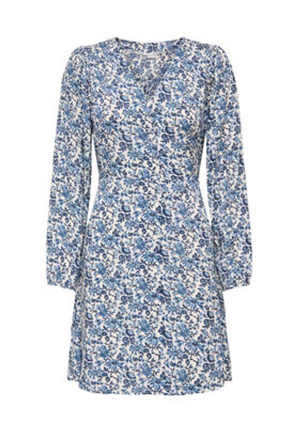 only - ONLY Sukienka codzienna Evida 15370167 Niebieski Regular Fit. Okazja: na co dzień. Kolor: niebieski. Materiał: wiskoza. Typ sukienki: proste. Styl: casual