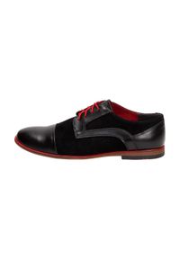 Gejms - Czarne pantofle męskie GEJMS 320 CZARNY. Kolor: czarny. Materiał: skóra. Styl: klasyczny #1