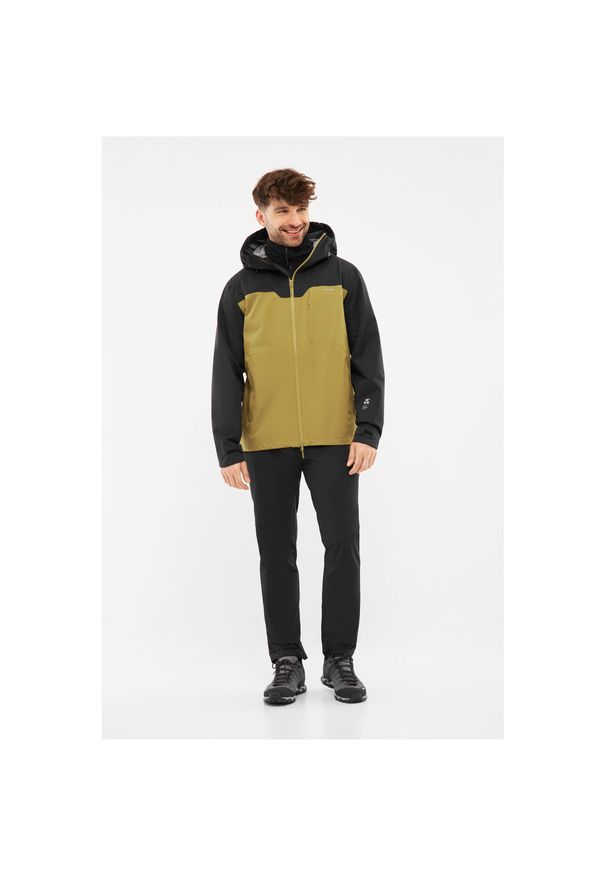 Viking - Kurtka męska hardshell z bluzą Primaloft VIKING Ravelo 3 in 1 Man. Kolor: żółty. Materiał: hardshell. Technologia: Primaloft. Sport: turystyka piesza