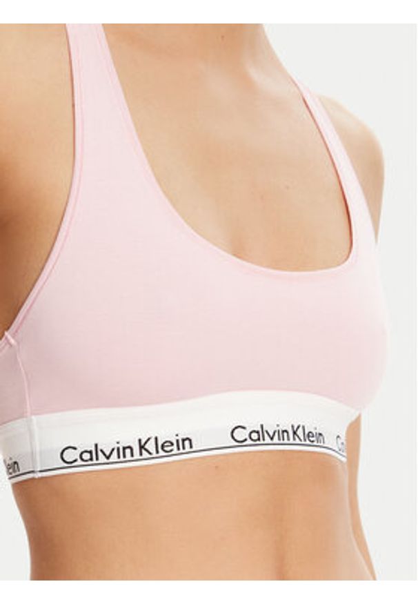 Calvin Klein Underwear Biustonosz top 0000F3785E Różowy. Kolor: różowy. Materiał: bawełna