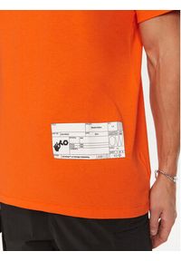 OFF-WHITE - Off-White T-Shirt OMAA027T22JER0012001 Pomarańczowy Regular Fit. Kolor: pomarańczowy. Materiał: bawełna