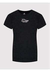 Converse T-Shirt High 10023216-A01 Czarny Relaxed Fit. Kolor: czarny. Materiał: bawełna #5