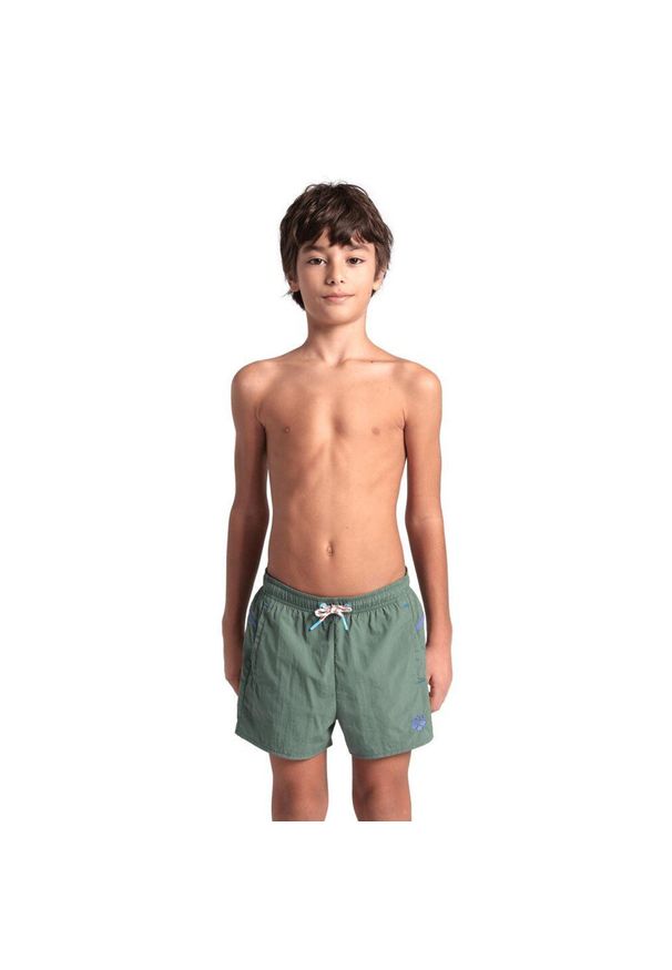 Szorty chłopięce kąpielówki spodenki plażowe basen plażę Arena Profile. Kolor: zielony