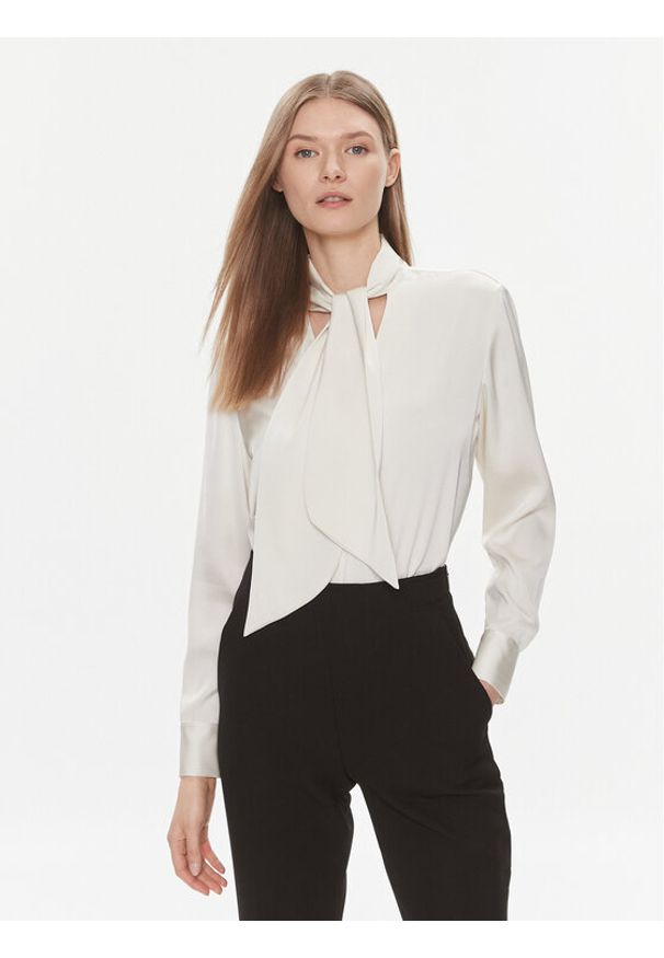 Calvin Klein Bluzka K20K206890 Écru Regular Fit. Materiał: syntetyk