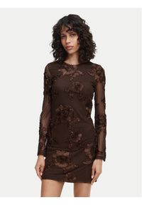 Vero Moda Sukienka koktajlowa VmQuinn 10348613 Brązowy Regular Fit. Kolor: brązowy. Materiał: syntetyk. Styl: wizytowy #1