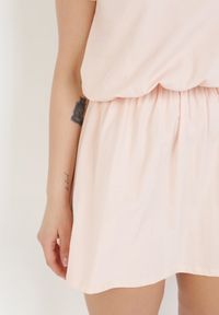 Born2be - Jasnoróżowa Sukienka Harphephine. Kolor: różowy. Długość rękawa: krótki rękaw. Długość: mini #3