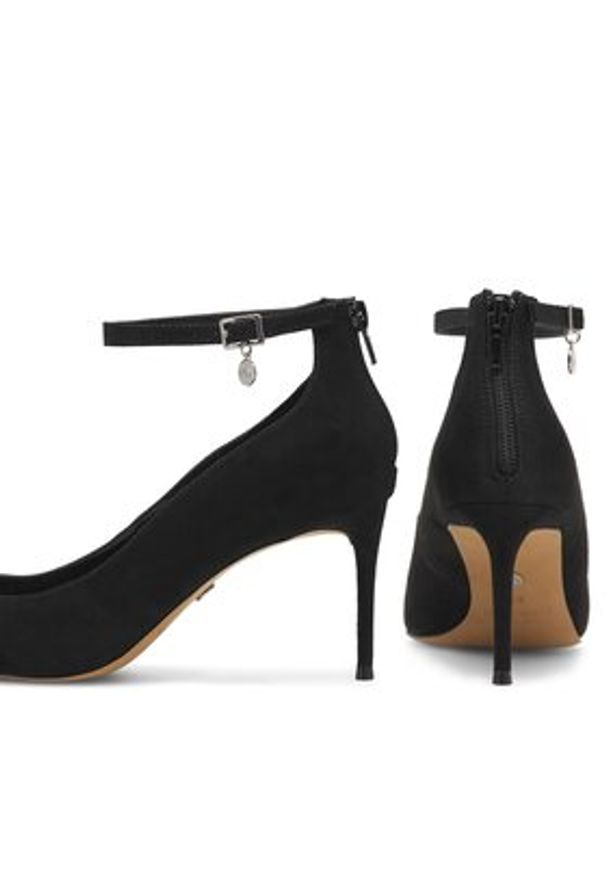 Nine West Szpilki SJ1489 Czarny. Kolor: czarny. Materiał: skóra. Obcas: na szpilce