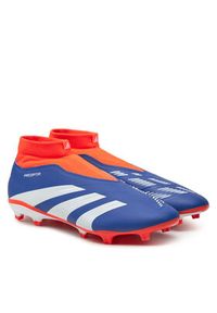 Adidas - adidas Buty do piłki nożnej Predator League LL FG IF6333 Niebieski. Kolor: niebieski. Materiał: skóra #6