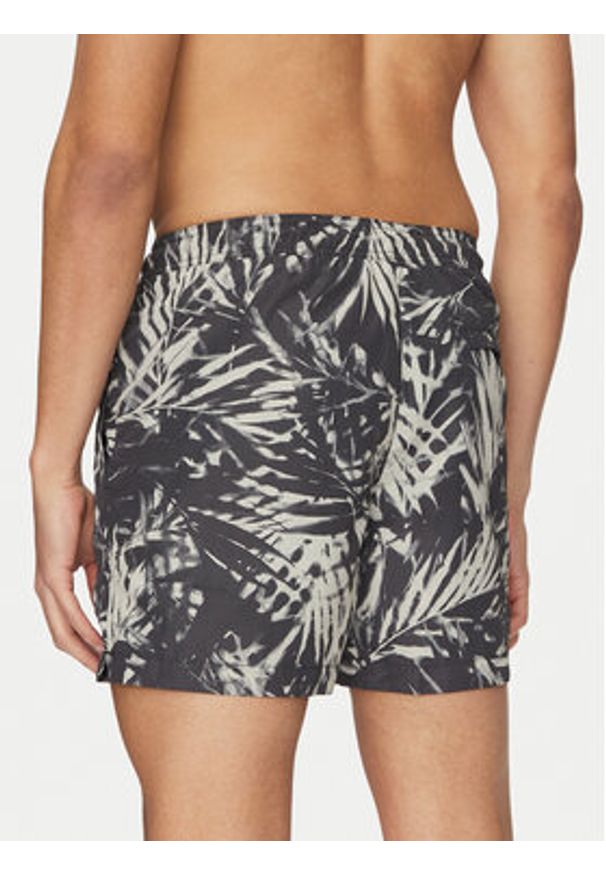 Calvin Klein Swimwear Szorty kąpielowe KM0KM01120 Czarny Regular Fit. Kolor: czarny. Materiał: syntetyk