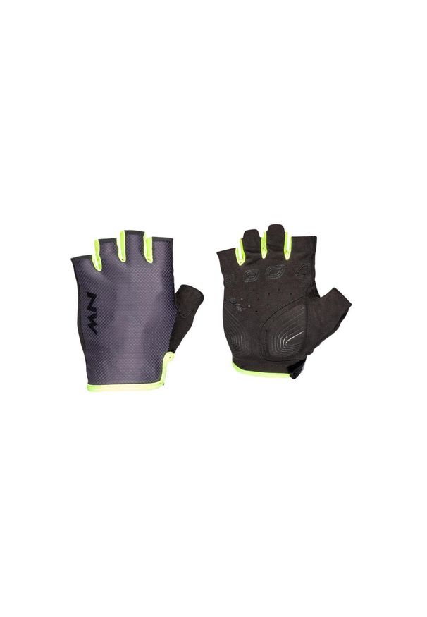 Rękawiczki rowerowe męskie NORTHWAVE ACTIVE Glove szaro żółte. Kolor: szary, wielokolorowy, żółty. Sport: kolarstwo