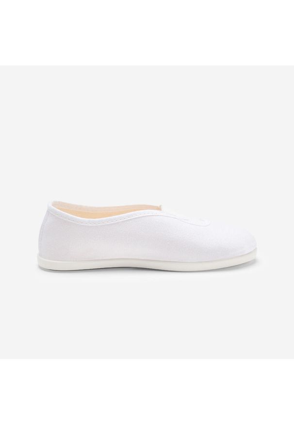 DOMYOS - Buty do gimnastyki dla dzieci Domyos. Kolor: biały. Materiał: bawełna