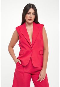 Twinset Milano - Kamizelka damska lniana TWINSET ACTITUDE. Materiał: len #1