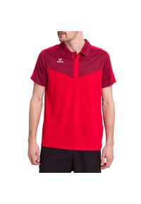 ERIMA - Polo Erima Squad. Typ kołnierza: polo. Kolor: czerwony. Materiał: materiał. Sport: piłka nożna, tenis #1