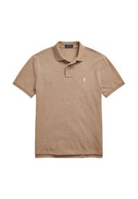 Polo Ralph Lauren Polo 710680784298 Brązowy Regular Fit. Typ kołnierza: polo. Kolor: brązowy. Materiał: bawełna #3
