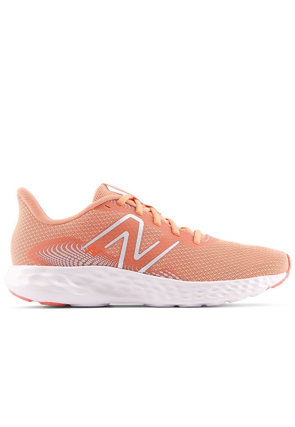 Buty damskie New Balance W411RF3 - pomarańczowe. Zapięcie: sznurówki. Kolor: pomarańczowy. Materiał: materiał, syntetyk. Szerokość cholewki: normalna. Sport: fitness