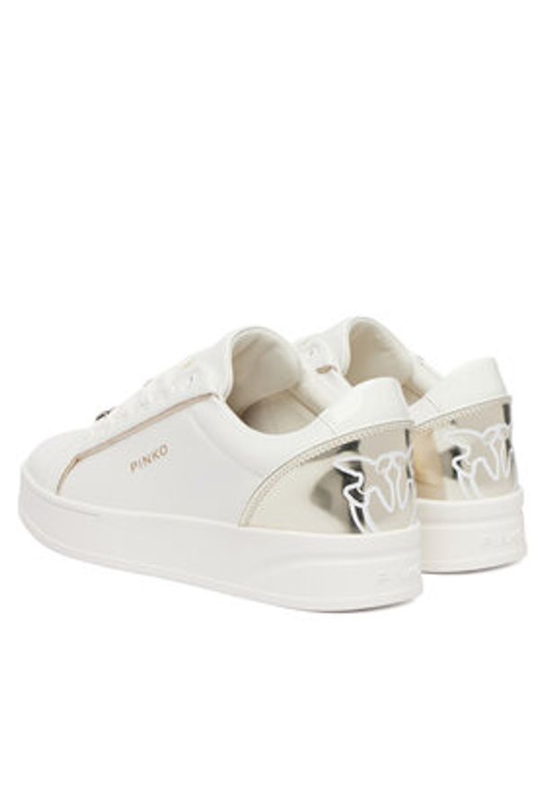 Pinko - PINKO Sneakersy Iris 01 SS0131 P001 Biały. Kolor: biały. Materiał: skóra