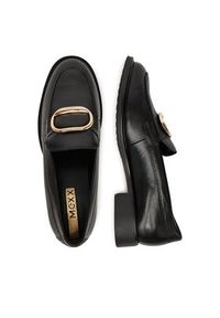 MEXX Loafersy MX/013C-RST Czarny. Kolor: czarny. Materiał: skóra