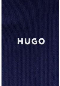 Hugo - HUGO dres bawełniany kolor niebieski. Kolor: niebieski. Materiał: bawełna, dresówka #4