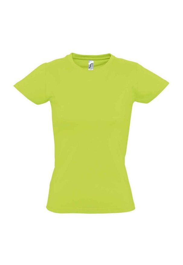 SOL'S - Koszulka Imperial Dla Kobiet. Kolor: zielony. Sport: turystyka piesza