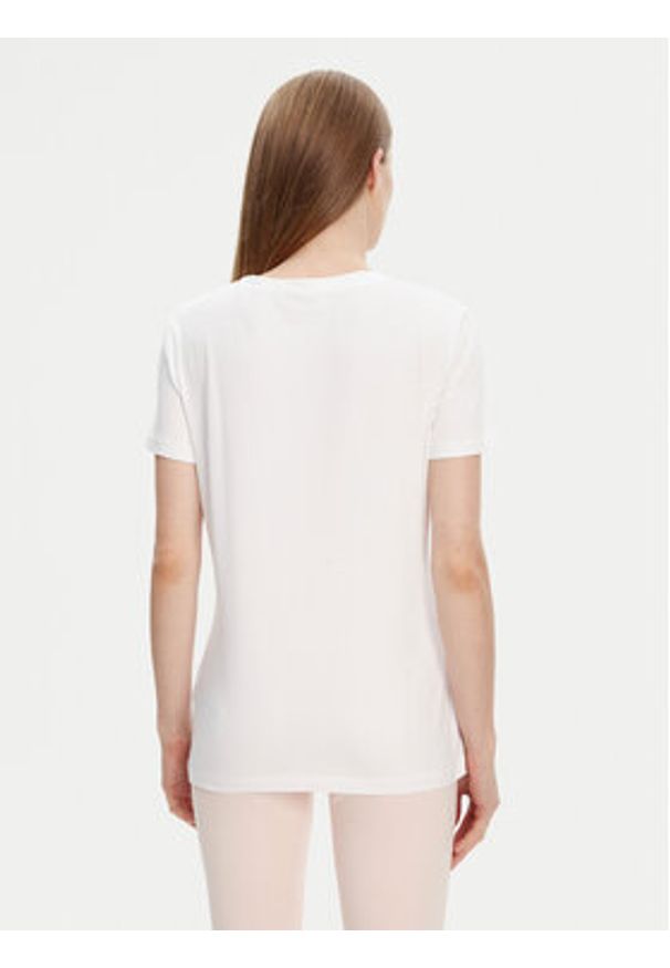 Guess T-Shirt V5YI12 J1314 Biały Regular Fit. Kolor: biały. Materiał: bawełna