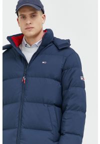 Tommy Jeans kurtka puchowa męska kolor granatowy zimowa. Okazja: na co dzień. Kolor: niebieski. Materiał: puch. Sezon: zima. Styl: casual #2