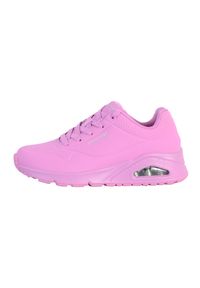 skechers - Buty do chodzenia męskie Skechers Uno Stand ON Air. Zapięcie: sznurówki. Kolor: różowy. Materiał: materiał, tkanina, syntetyk. Szerokość cholewki: normalna. Sport: turystyka piesza