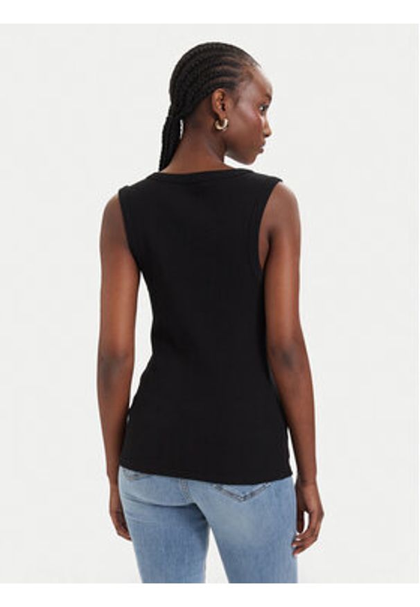Liu Jo Sport Top TA6097 J4822 Czarny Slim Fit. Kolor: czarny. Materiał: bawełna. Styl: sportowy