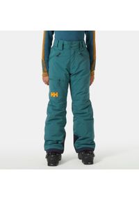 Dziecięce spodnie narciarskie Helly Hansen Elements. Kolor: zielony. Sezon: zima. Sport: narciarstwo