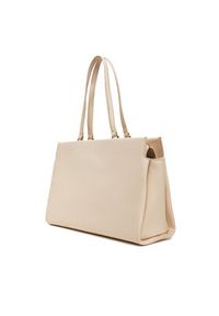 TOMMY HILFIGER - Tommy Hilfiger Torebka Th Legacy Tote AW0AW17197 Écru. Materiał: skórzane