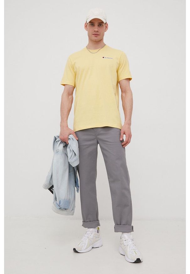Lee spodnie REGULAR CHINO STEEL GREY męskie kolor szary w fasonie chinos. Kolor: szary. Materiał: tkanina, włókno
