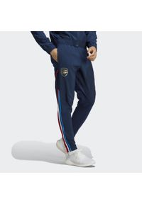 Spodnie do piłki nożnej męskie Adidas Arsenal Presentation Pants. Kolor: niebieski. Materiał: dresówka, materiał #1