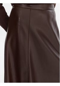 Marella Spódnica z imitacji skóry Vally 2525776022 Bordowy Regular Fit. Kolor: czerwony. Materiał: skóra #3