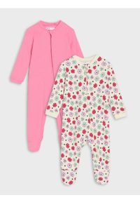 Sinsay - Bawełniane śpiochy 2 pack - kremowy. Kolor: kremowy. Materiał: bawełna #1