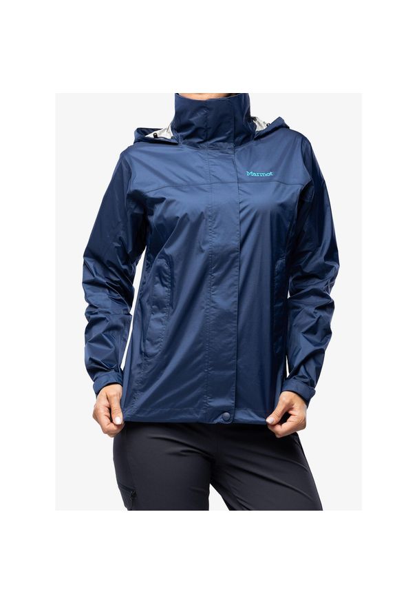 Kurtka przeciwdeszczowa damska Marmot PreCip Eco Jacket. Kolor: niebieski. Sport: turystyka piesza