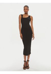 Versace Jeans Couture Sukienka letnia 76HAO947 Czarny Slim Fit. Kolor: czarny. Materiał: bawełna. Sezon: lato #1