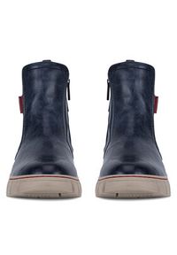 Mustang Botki 1499-603-820 Granatowy. Kolor: niebieski. Materiał: materiał #3