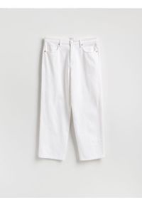 Reserved - Jeansy loose fit - złamana biel