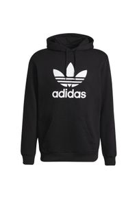 Bluza sportowa męska Adidas Adicolor Classics Trefoil Hoodie. Kolor: czarny. Materiał: bawełna. Styl: sportowy