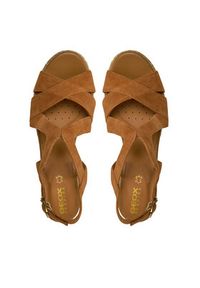 Geox Espadryle D Ponza D35GVC 00021 C6001 Brązowy. Kolor: brązowy. Materiał: zamsz, skóra #4