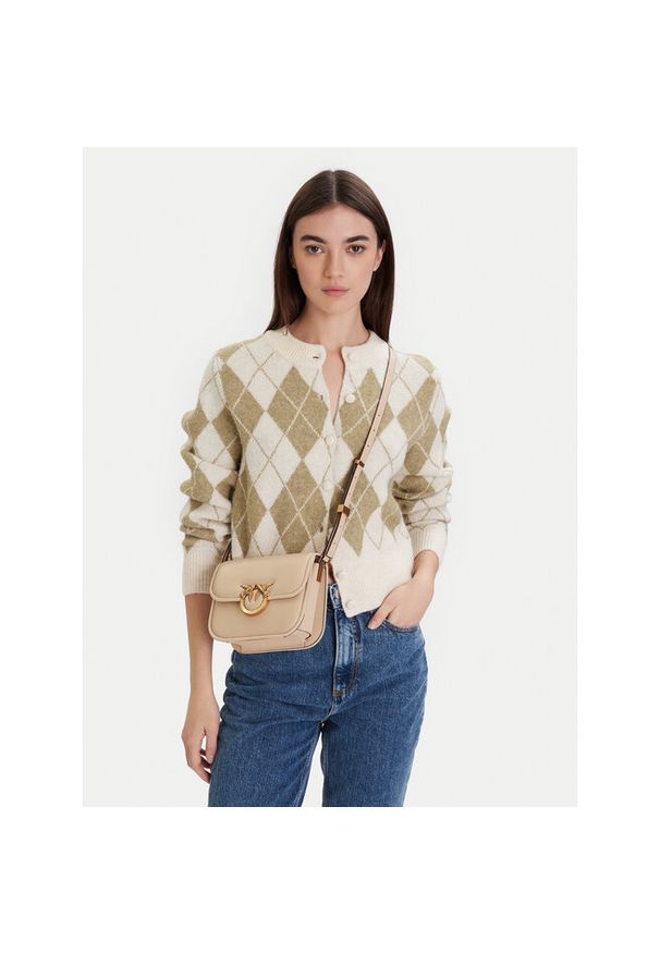 Pinko - Torebka PINKO. Kolor: beżowy