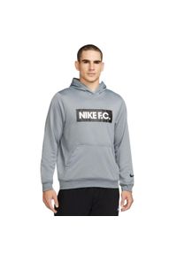 Nike - Męska Bluza Z Kapturem DF FC Libero. Typ kołnierza: kaptur. Kolor: szary