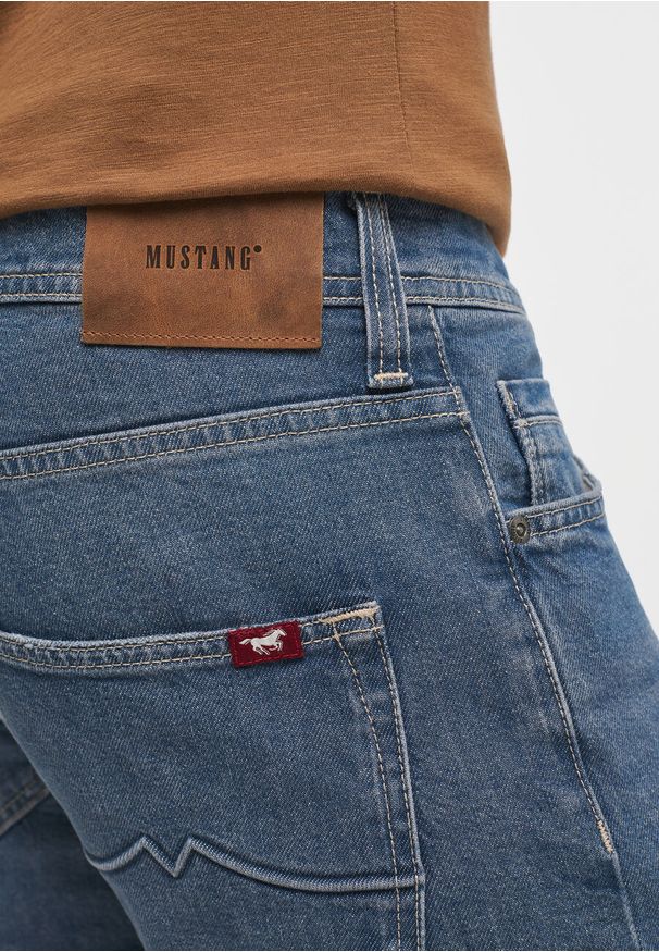 Mustang - MUSTANG OREGON TAPERED MĘSKIE SPODNIE JEANSOWE JEANSY DENIM BLUE 1013740 5000 883