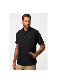 JAY-PI - Męska Kamizelka pikowana golf kołnierz college. Typ kołnierza: golf. Kolekcja: plus size. Kolor: niebieski. Materiał: poliester, poliamid, materiał. Sport: golf