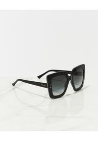 Jimmy Choo - JIMMY CHOO - Czarne okulary przeciwsłoneczne Auri. Kształt: okrągłe. Kolor: czarny. Materiał: materiał #6