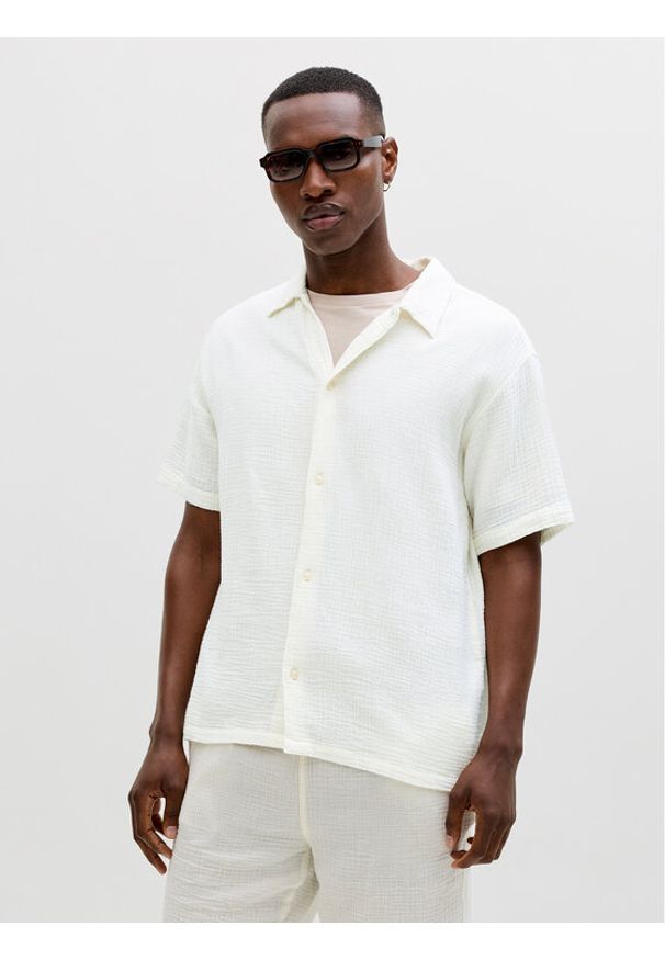Jack & Jones Koszula Nantucket 12291812 Beżowy Regular Fit. Kolor: beżowy. Materiał: bawełna